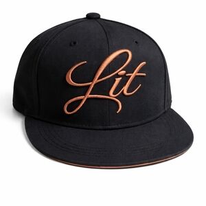 Carbon Elements Brown Cap with Holographic Details.